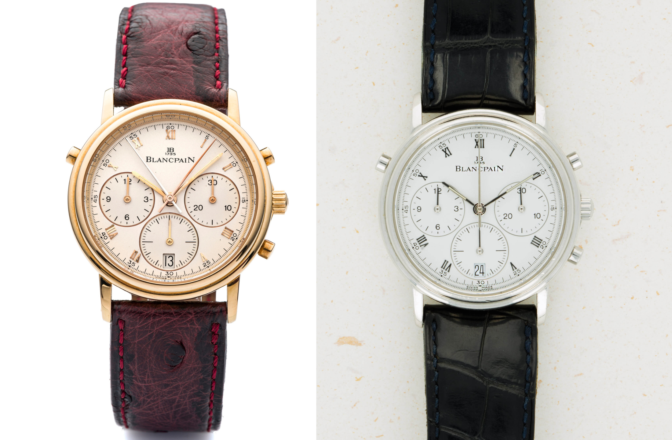 Blancpain 1186 split-seconds gold and platinum