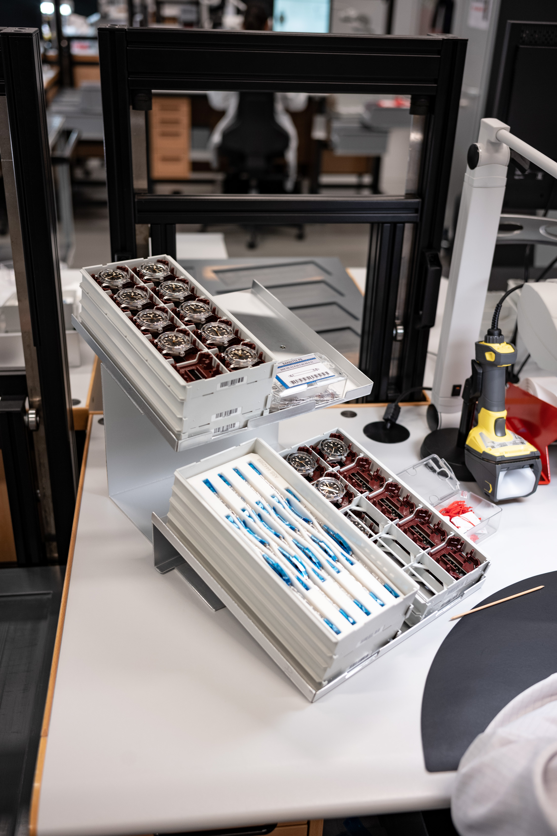 a tour of Tudor's facility in Le Locle