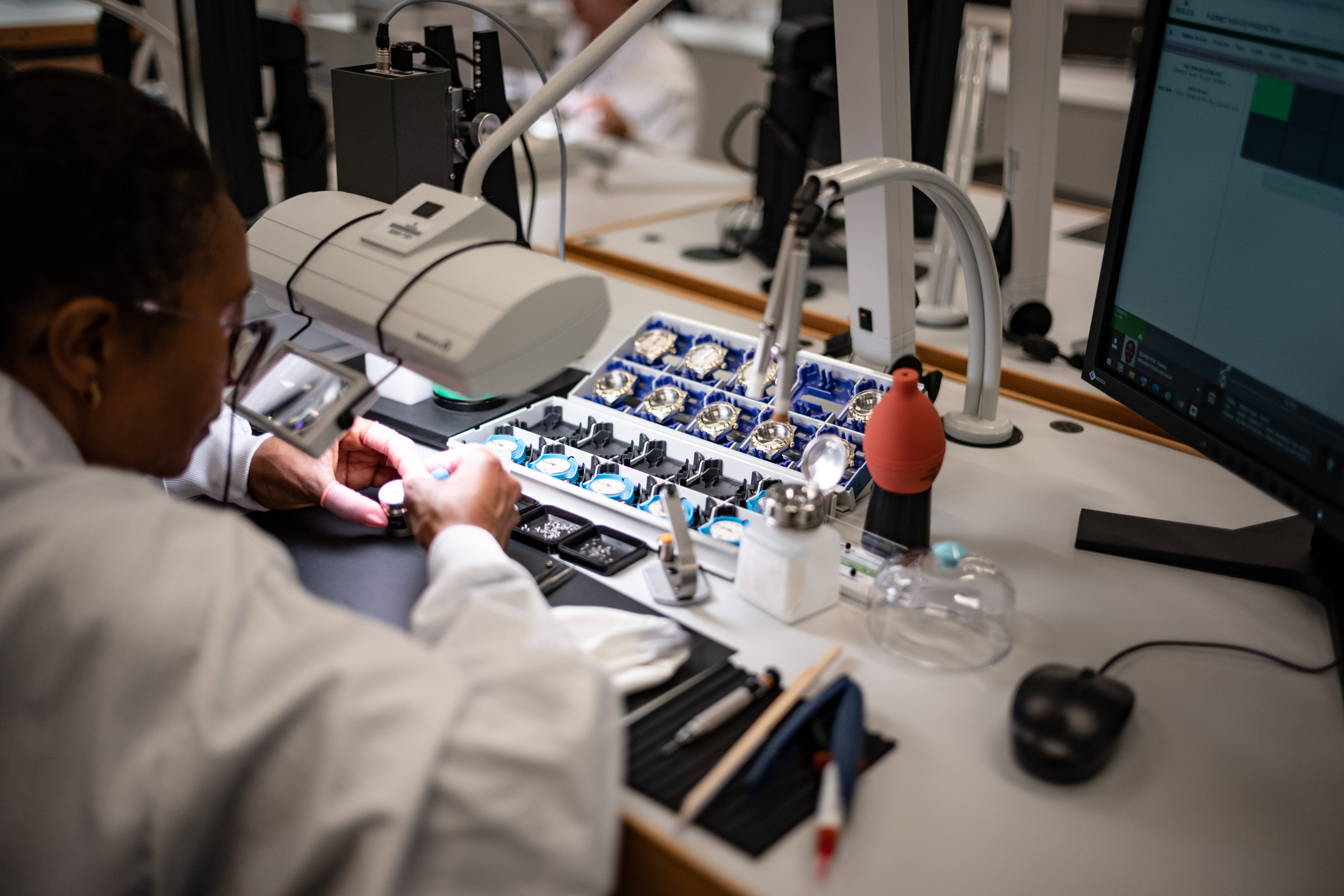 a tour of Tudor's facility in Le Locle