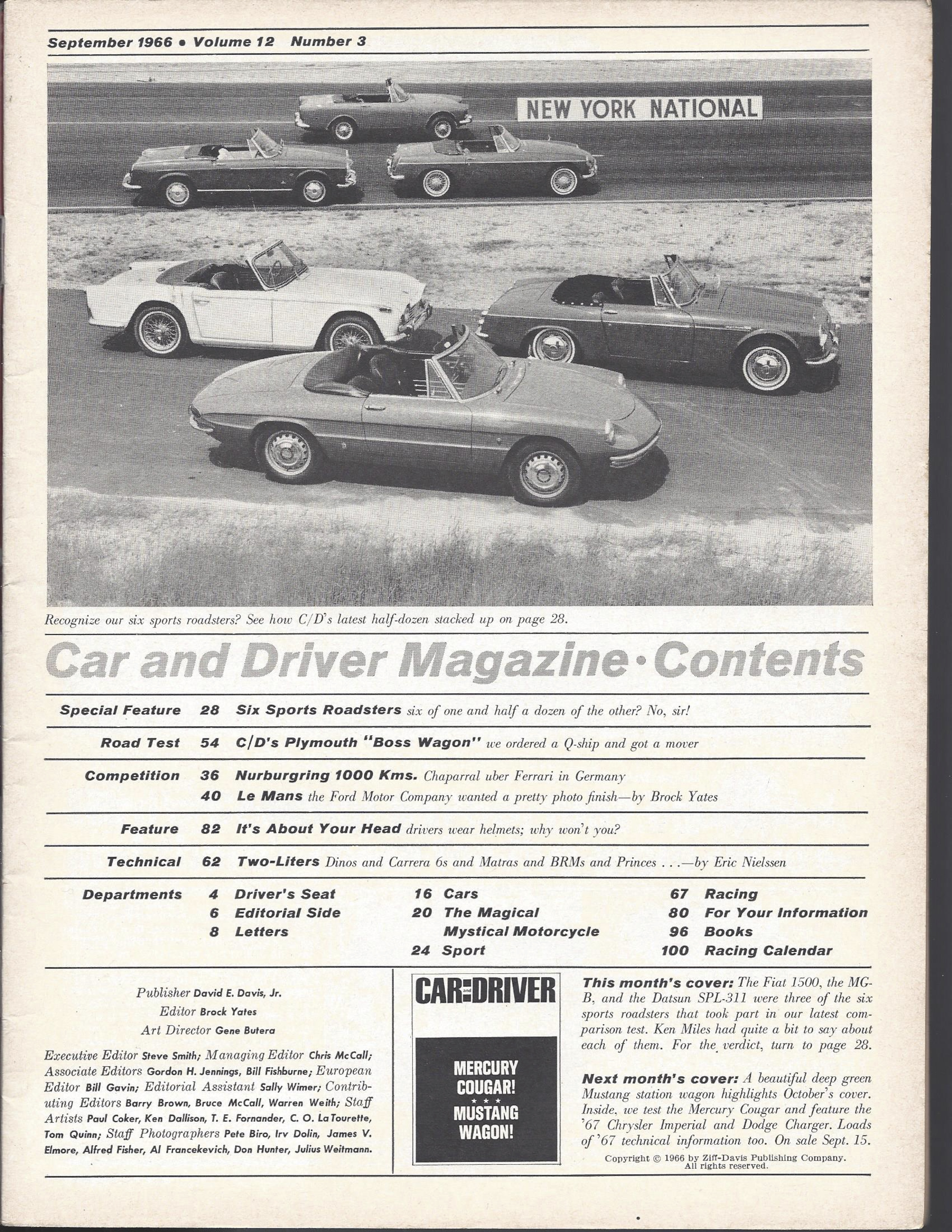 A page of Car and Driver