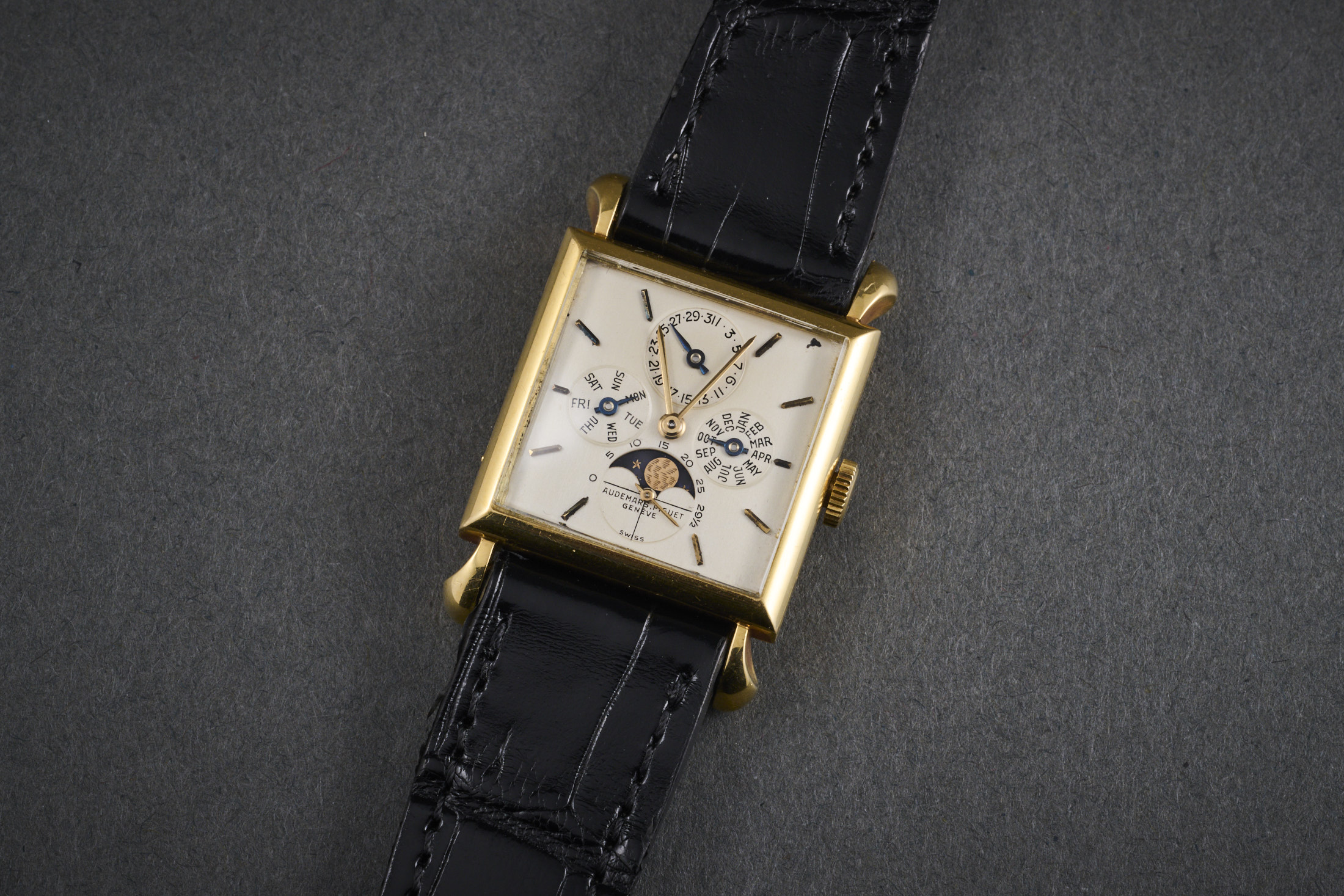 Rectangular Audemars Piguet Calendar watch