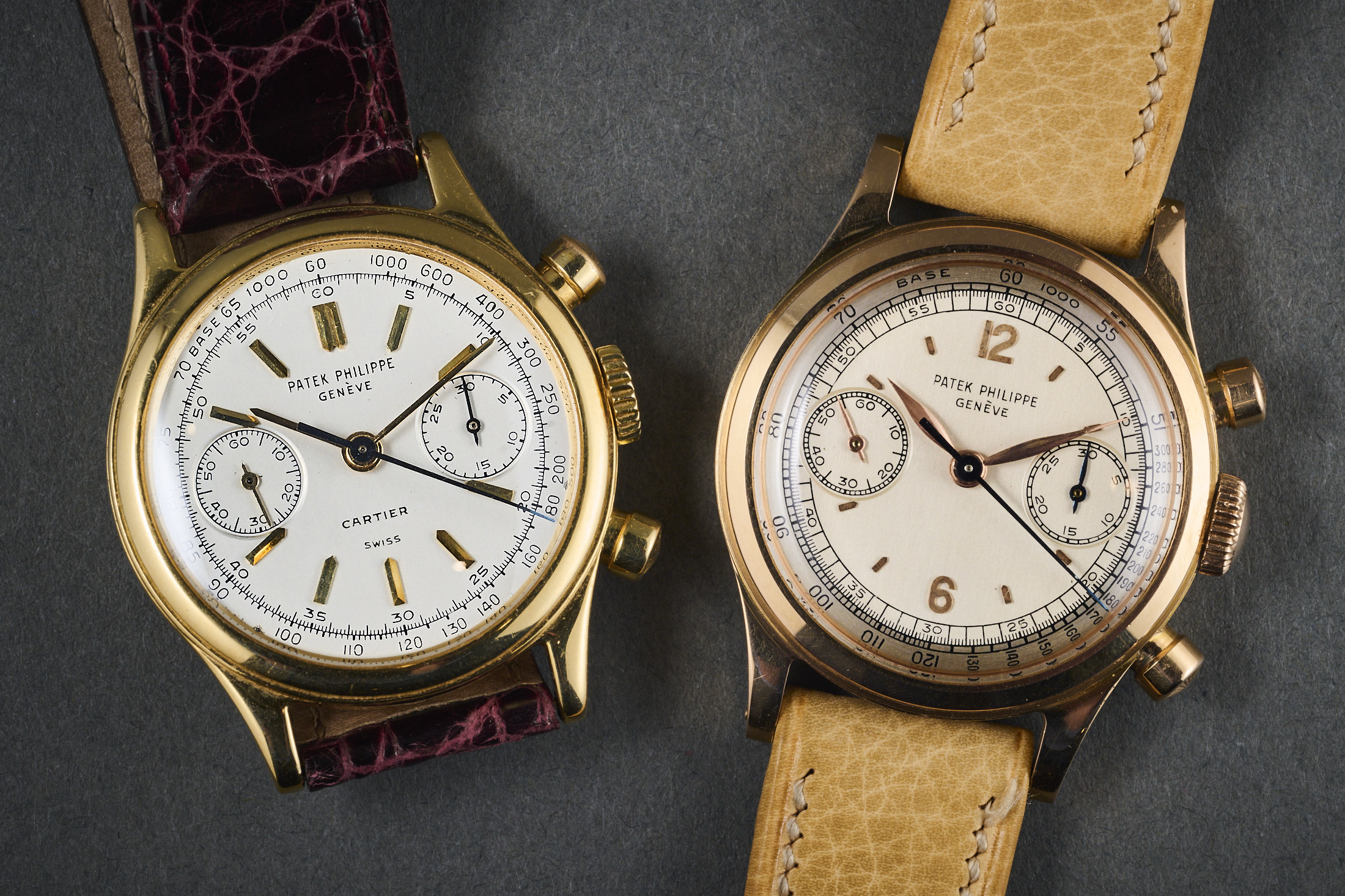 Two Patek ref 1463s in different variations