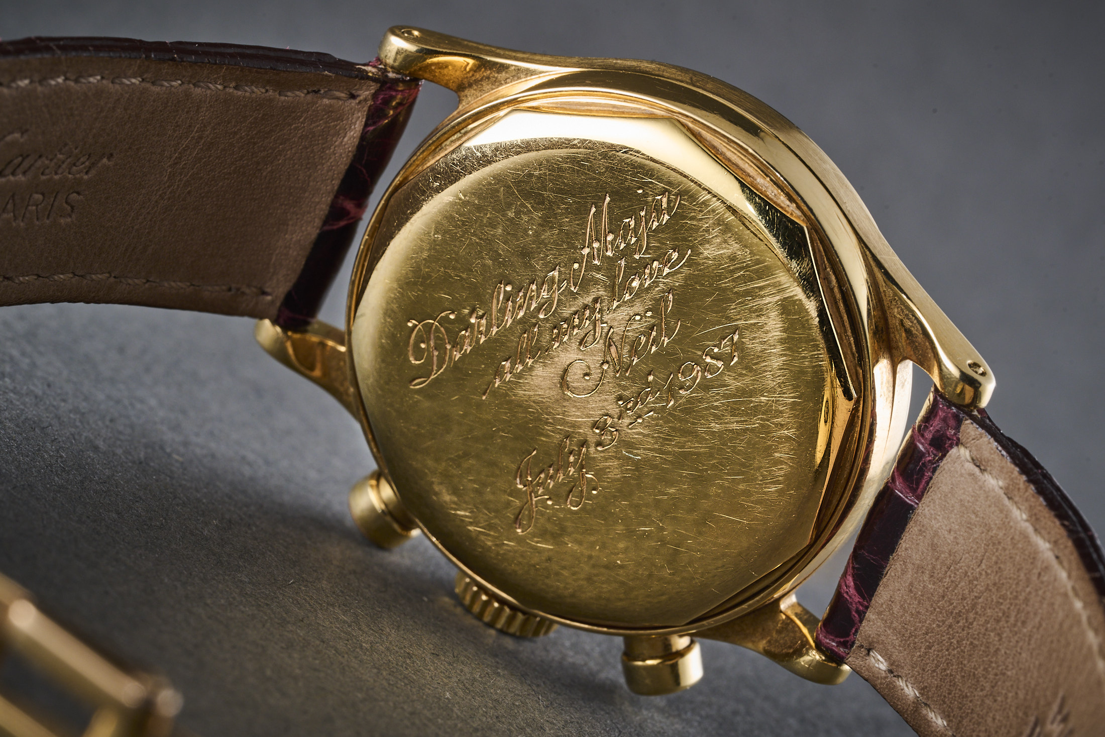 Patek 1463 Cartier Caseback