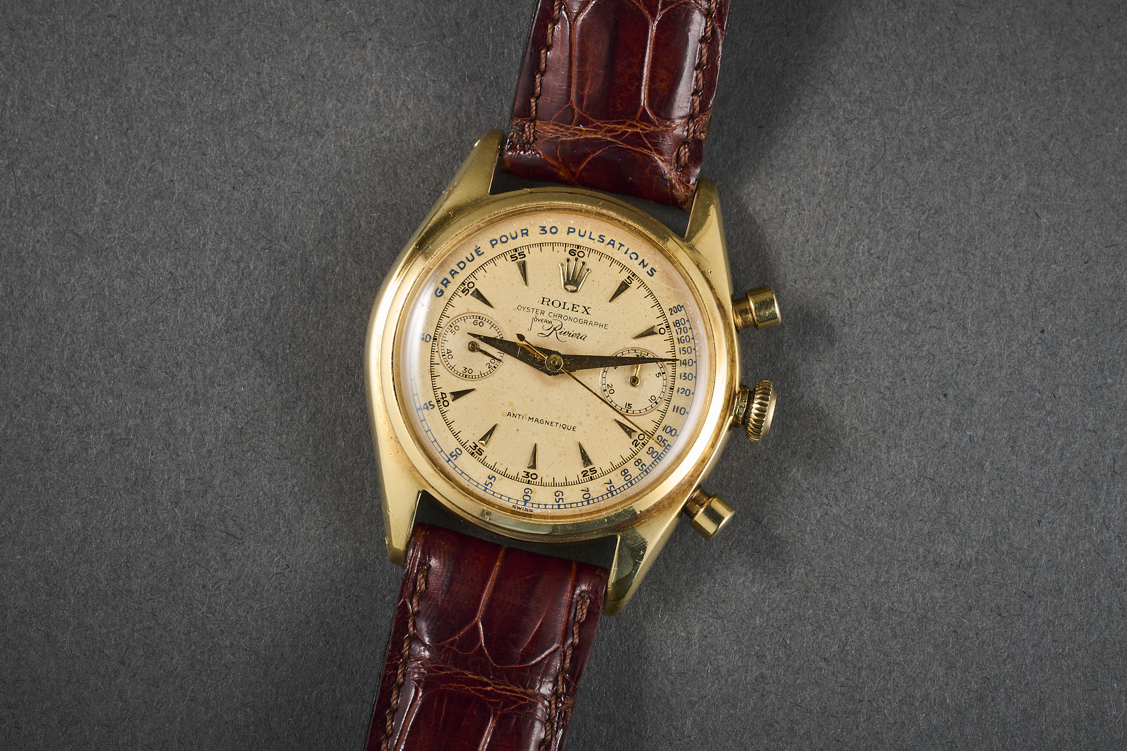 Rolex cuba signed chronograph