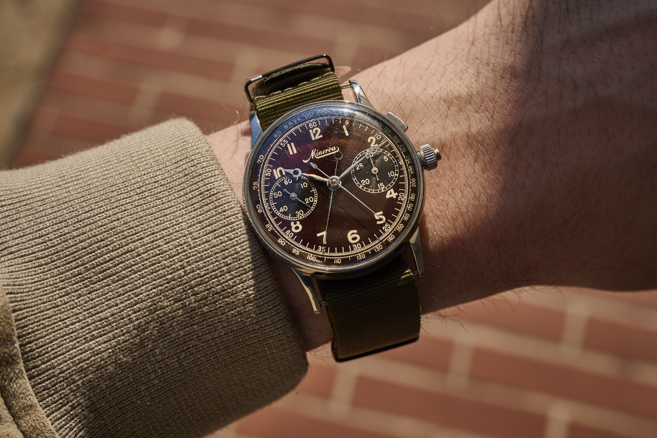 Minerva Split Seconds Chronograph