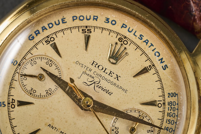 Rolex cuba signed chronograph
