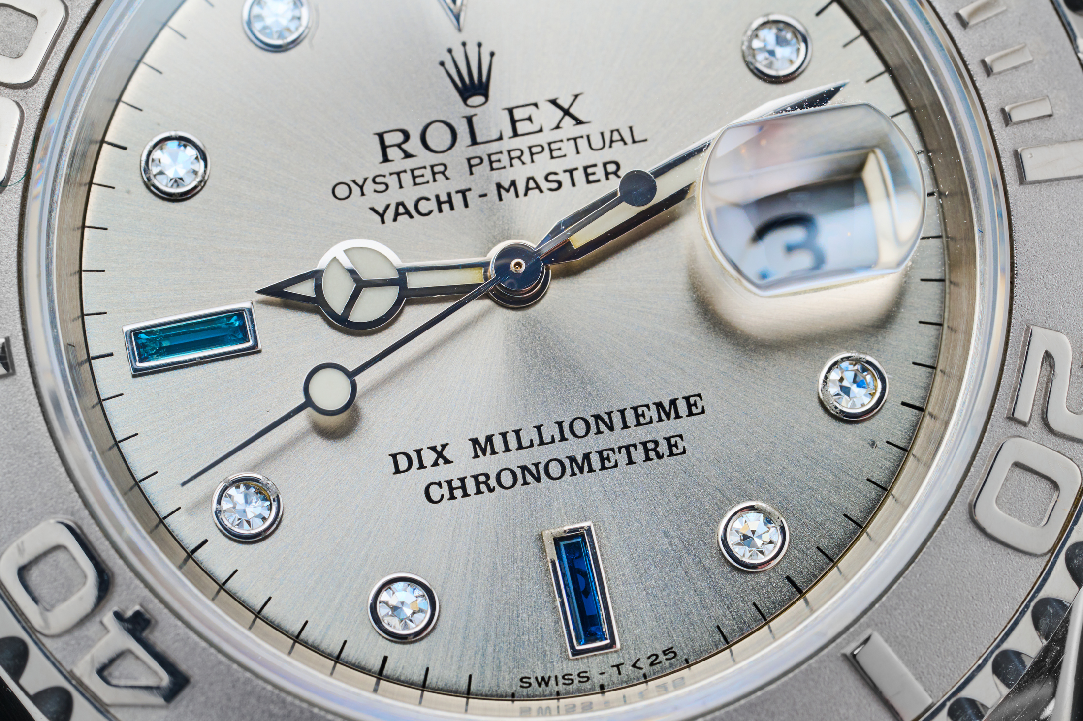 unique rolex yacht-master platinum dial