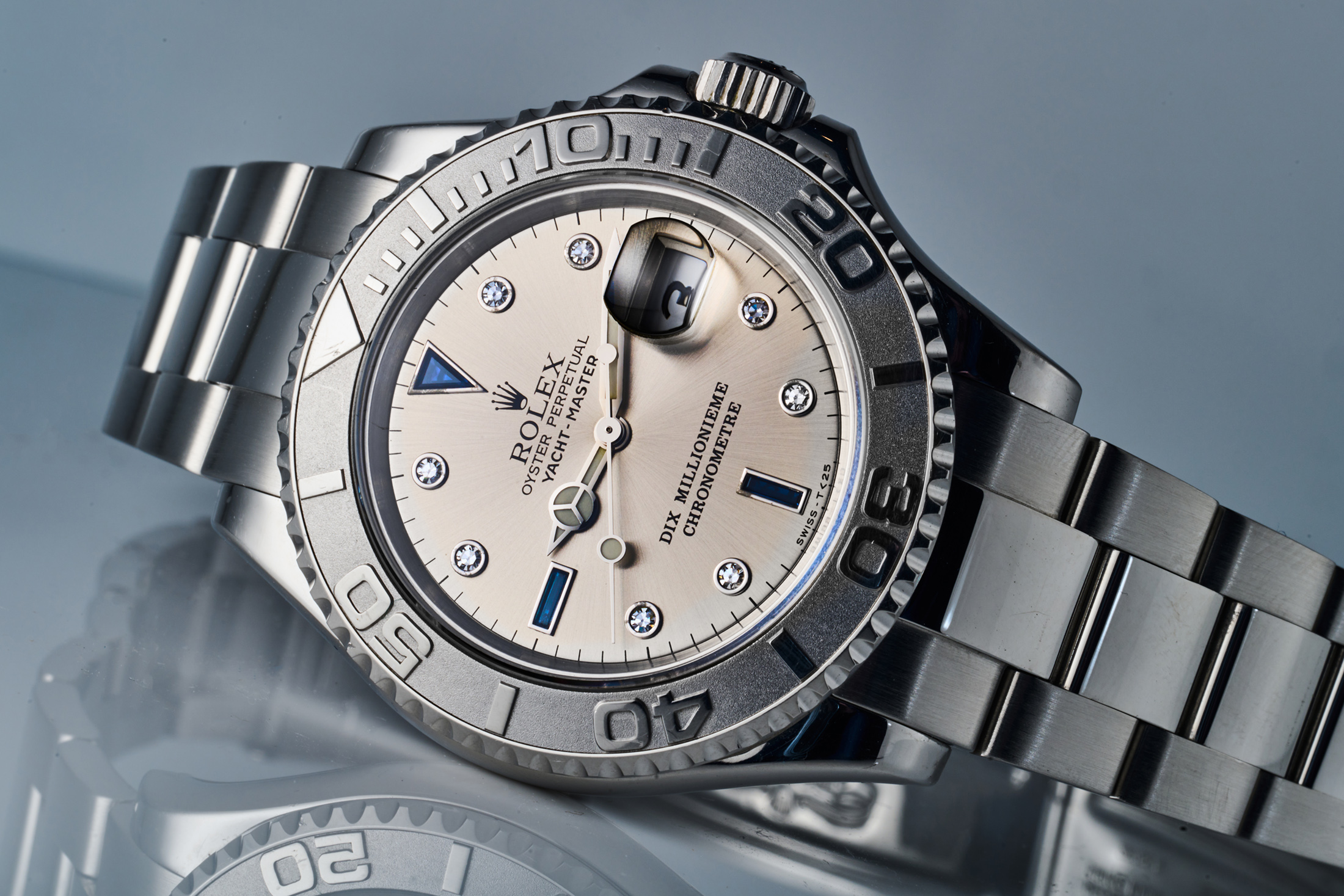 rolex unique platinum yacht-master