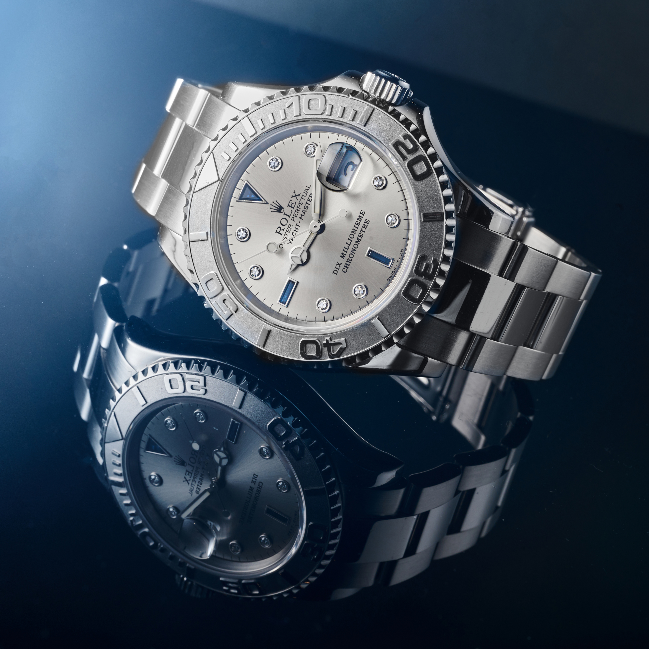 unique platinum rolex yacht-master