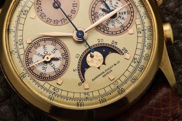 vintage audemars piguet complete calendar chronograph