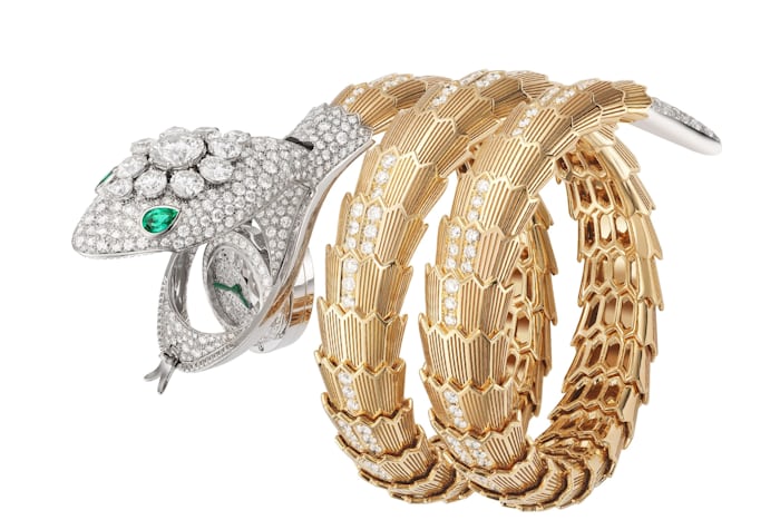 High jewelry Serpenti watch 