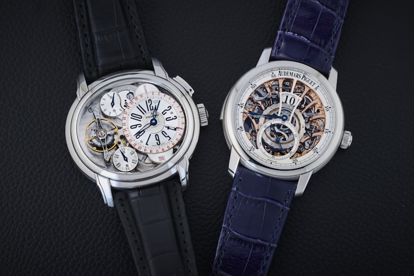 AP's Millenary Tradition of Excellence no. 5 and Jules Audemars Minute Repeating Jump Hour 