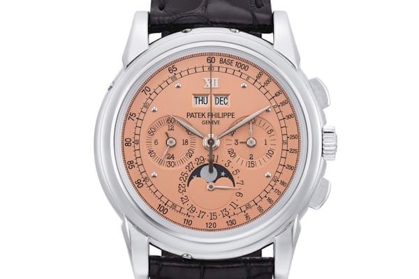 A special Patek Philippe reference 5970G with salmon dial
