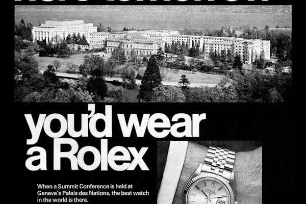 rolex if you were negotiating here advertisement
