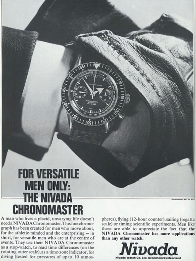 Vintage nivada chronomaster ad