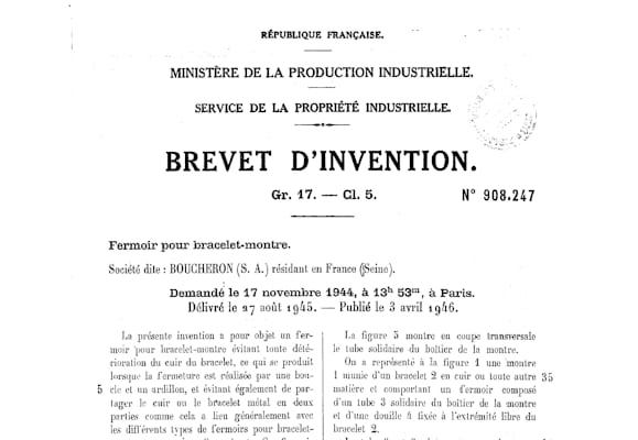 A Boucheron patent