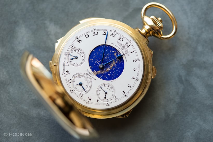 The Henry Graves Supercomplication, shortly before it hammered at Sotheby's for $24 milliion in 2004.