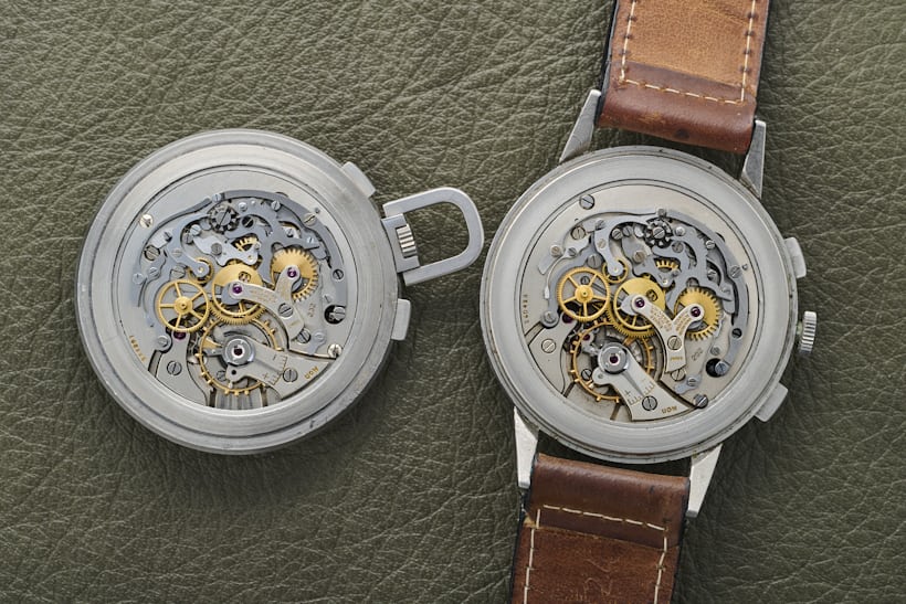 Universal 22549 and 22430 watches with caliber 292 movements