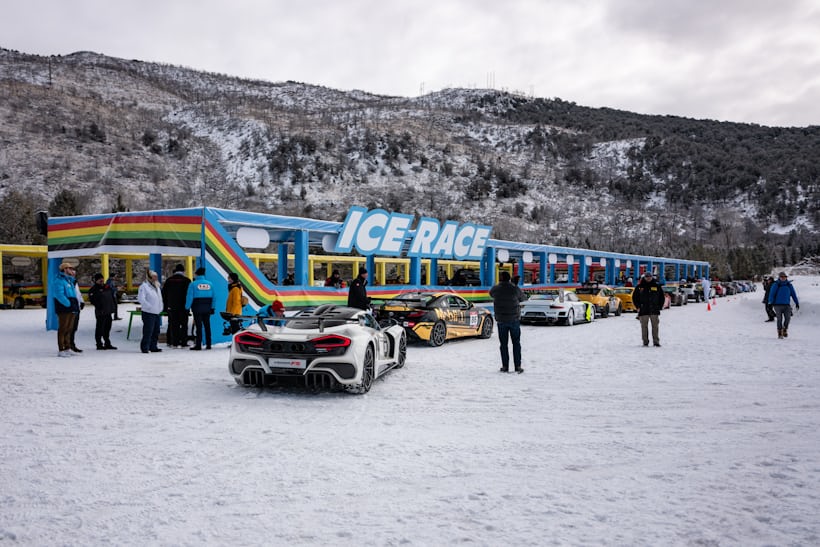 cars at ice race aspen 