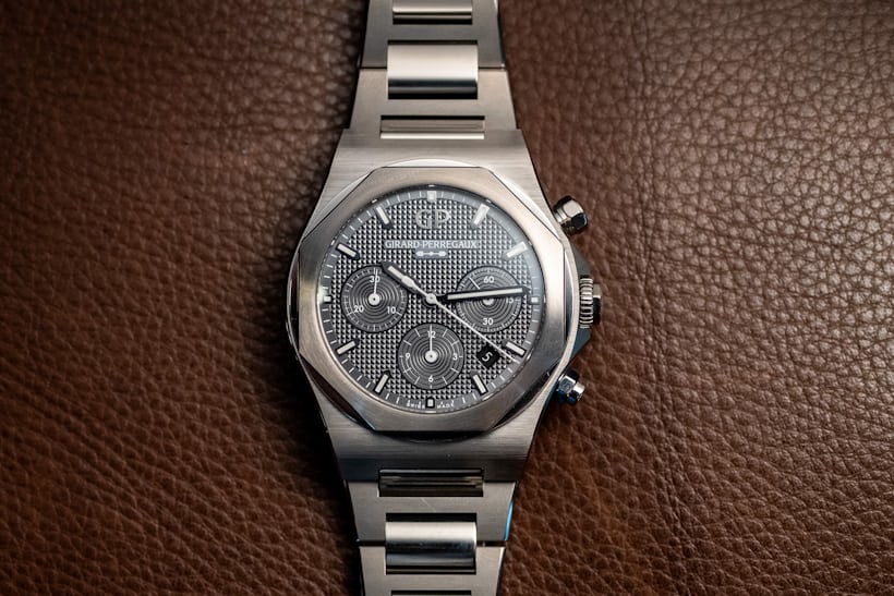 girard perregaux titanium chronograph laureato