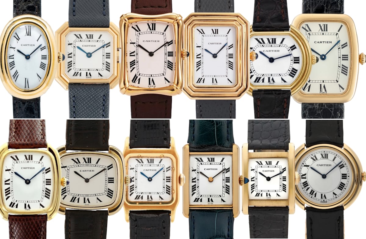 louis cartier collection watches 1970s