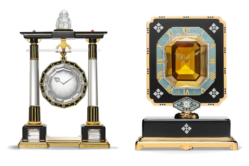Cartier Mystery clocks