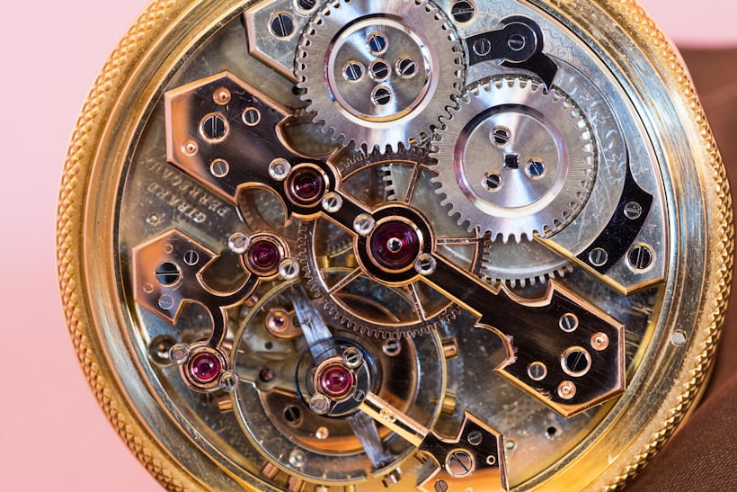 Girard-Perregaux Pocket Chronometer movement closeup