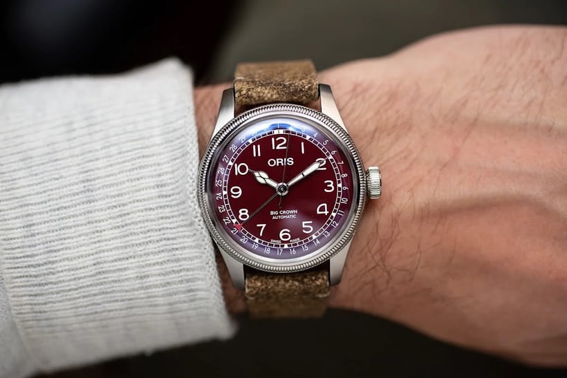 The Oris Big Crown Pointer Date Red