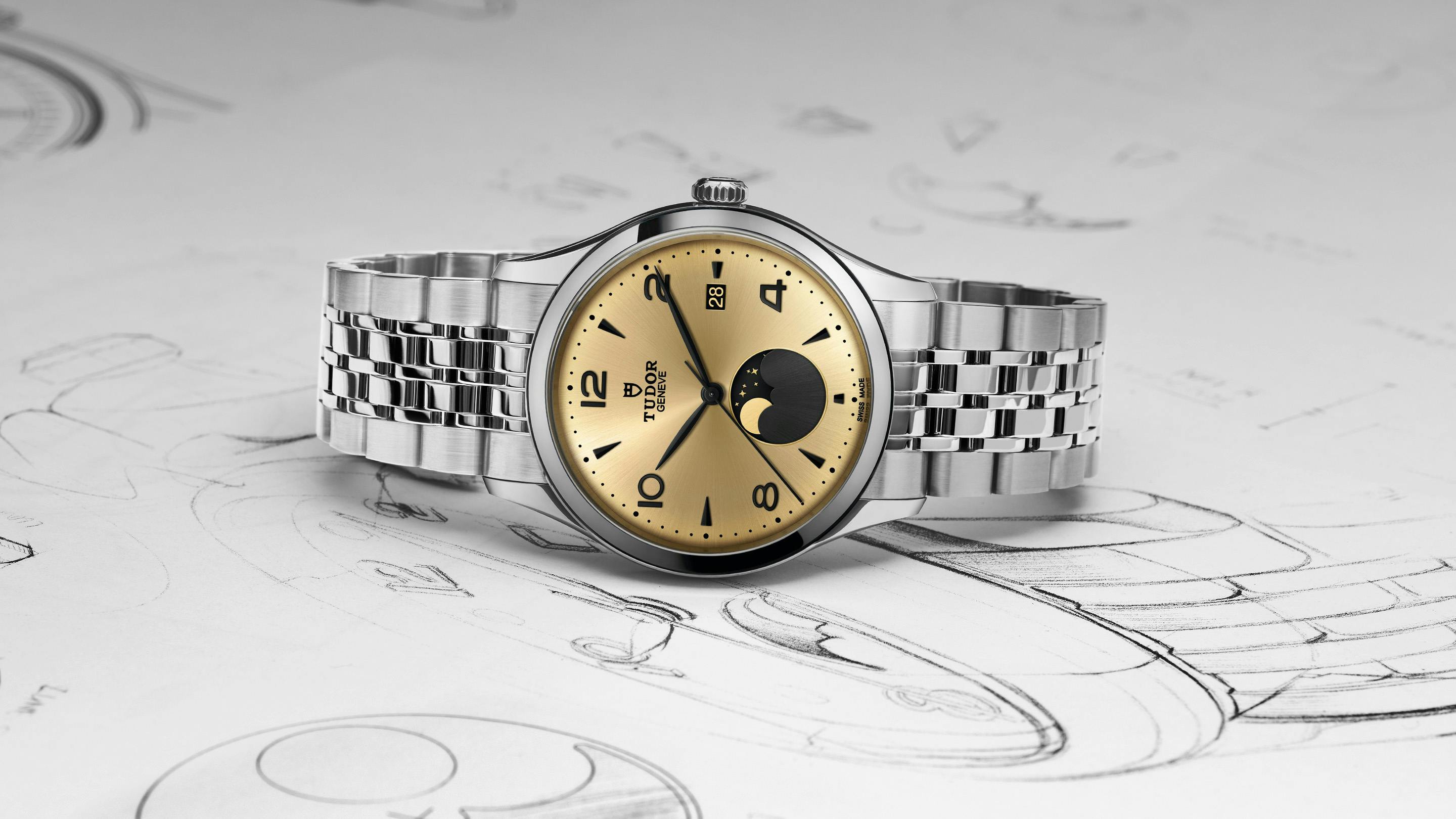 チューダー 1926 ルナで、初のムーンフェイズモデルが登場
