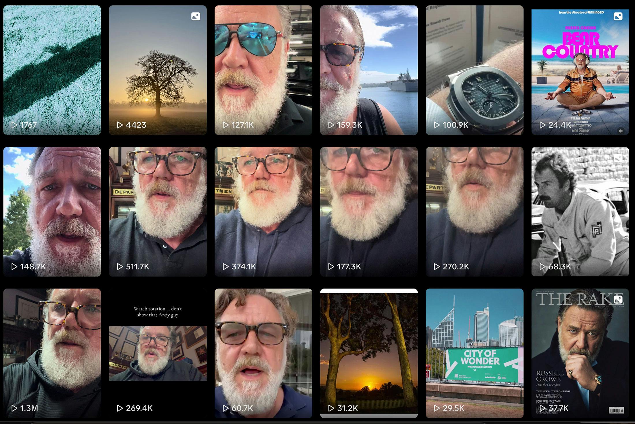 Russell Crowe TikTok