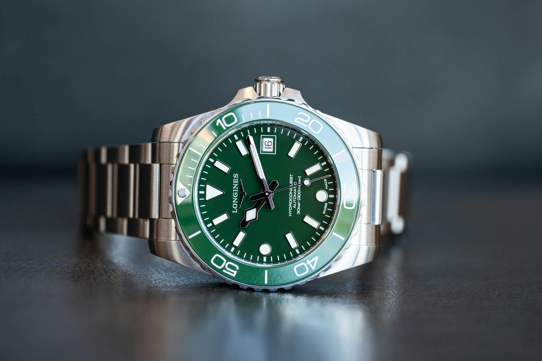 Longines Hydroconquest 2026 Green Bezel Lifestyle