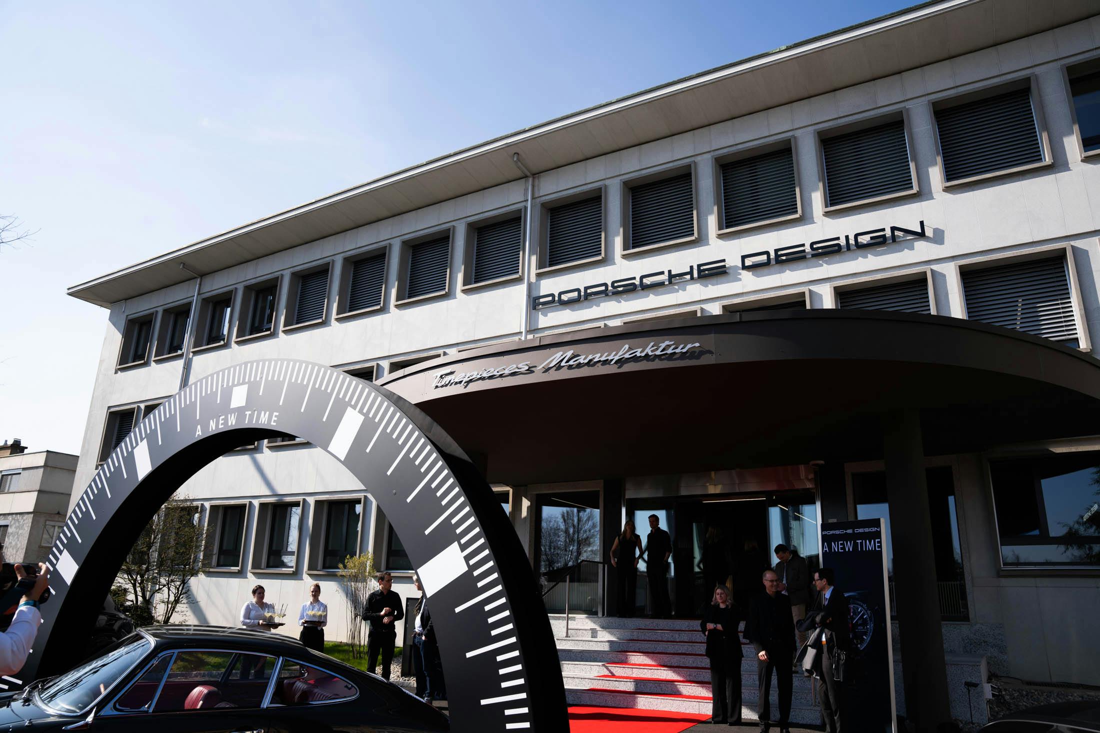 Porsche Design Factory Opening Outside