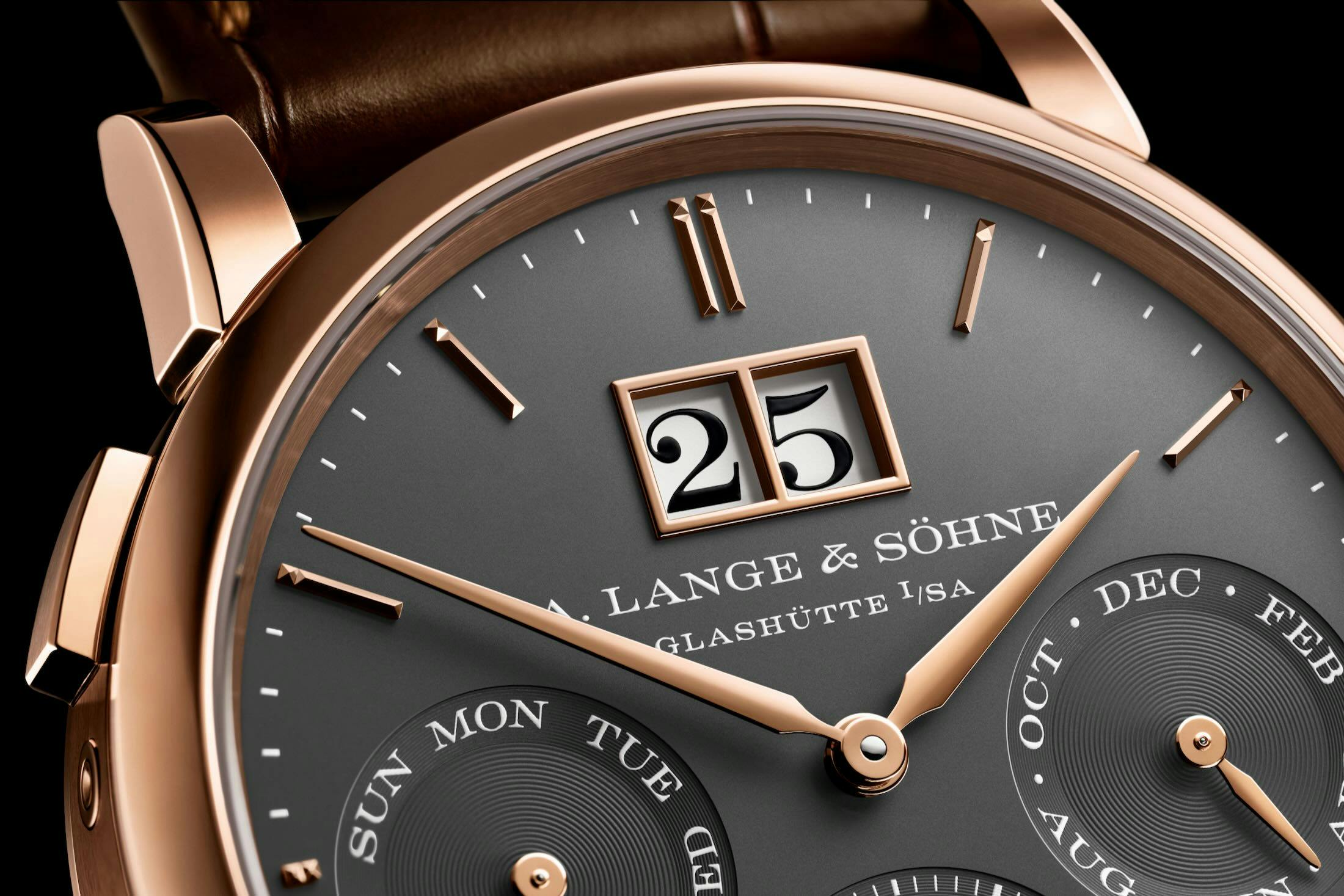 Saxonia Annual Calendar 36mm Oversized Date macro