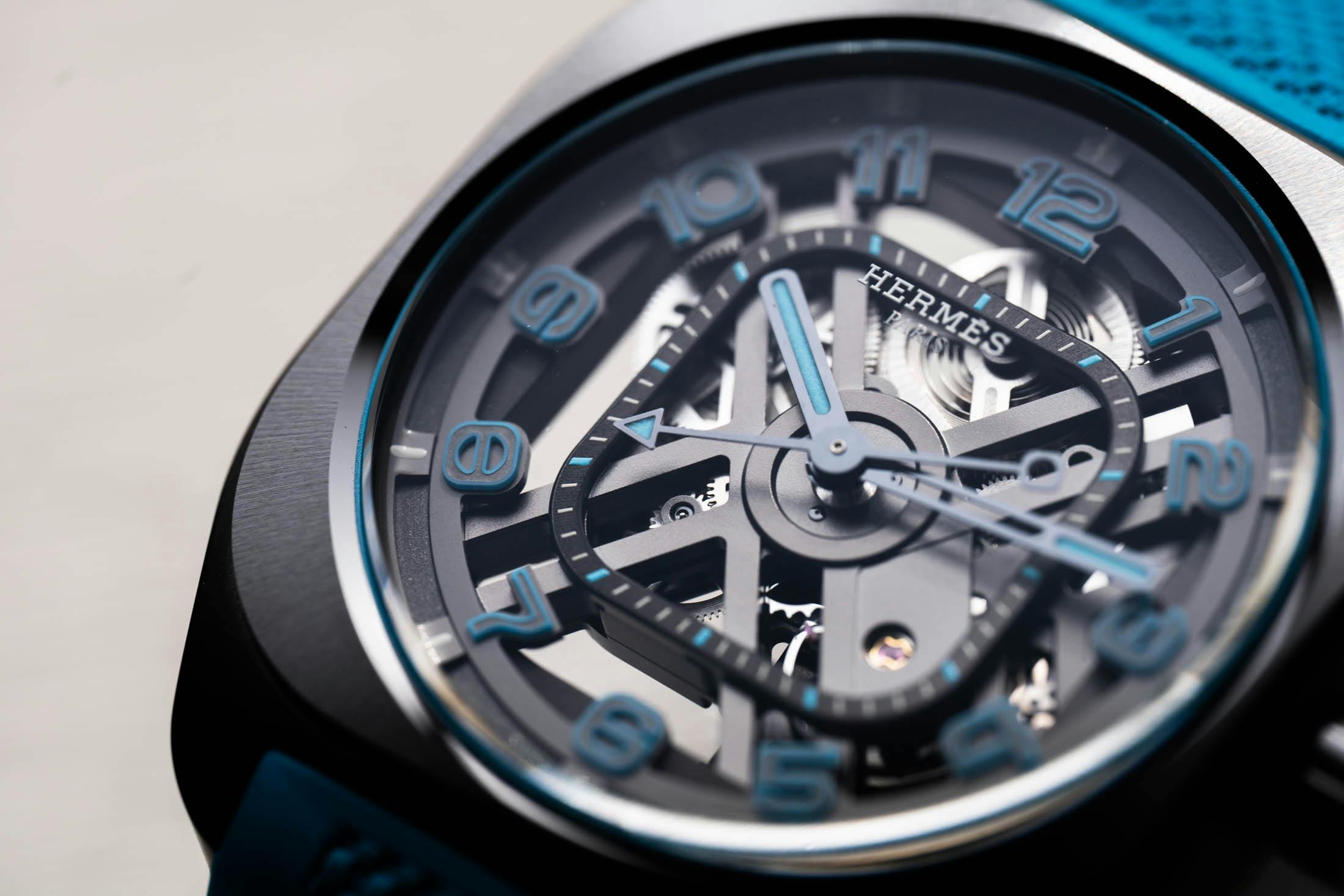 Hermes H08 Squelette Slanted Dial