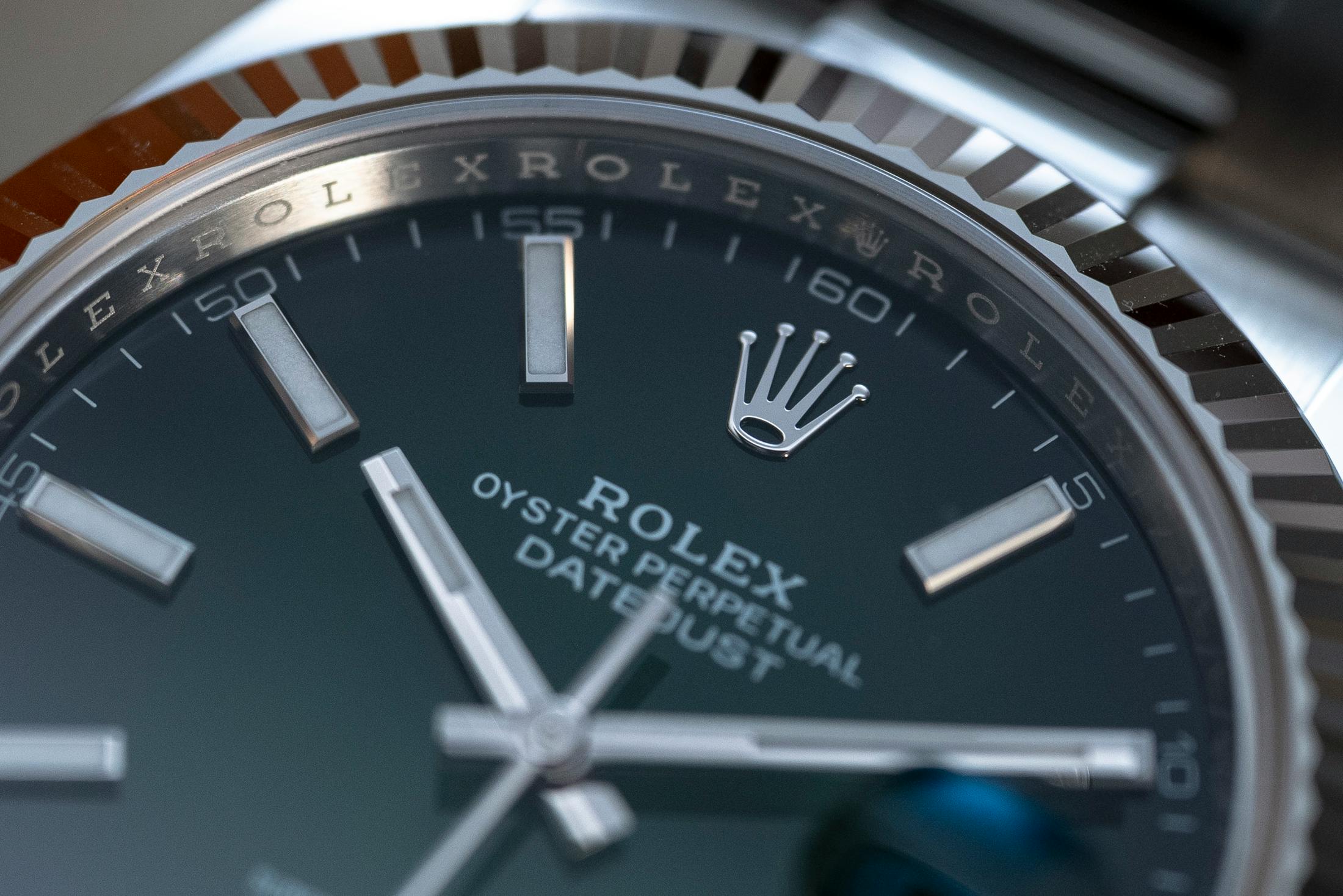 The Rolex Oyster Perpetual Datejust 41 Ombré Lacquer Green Dial
