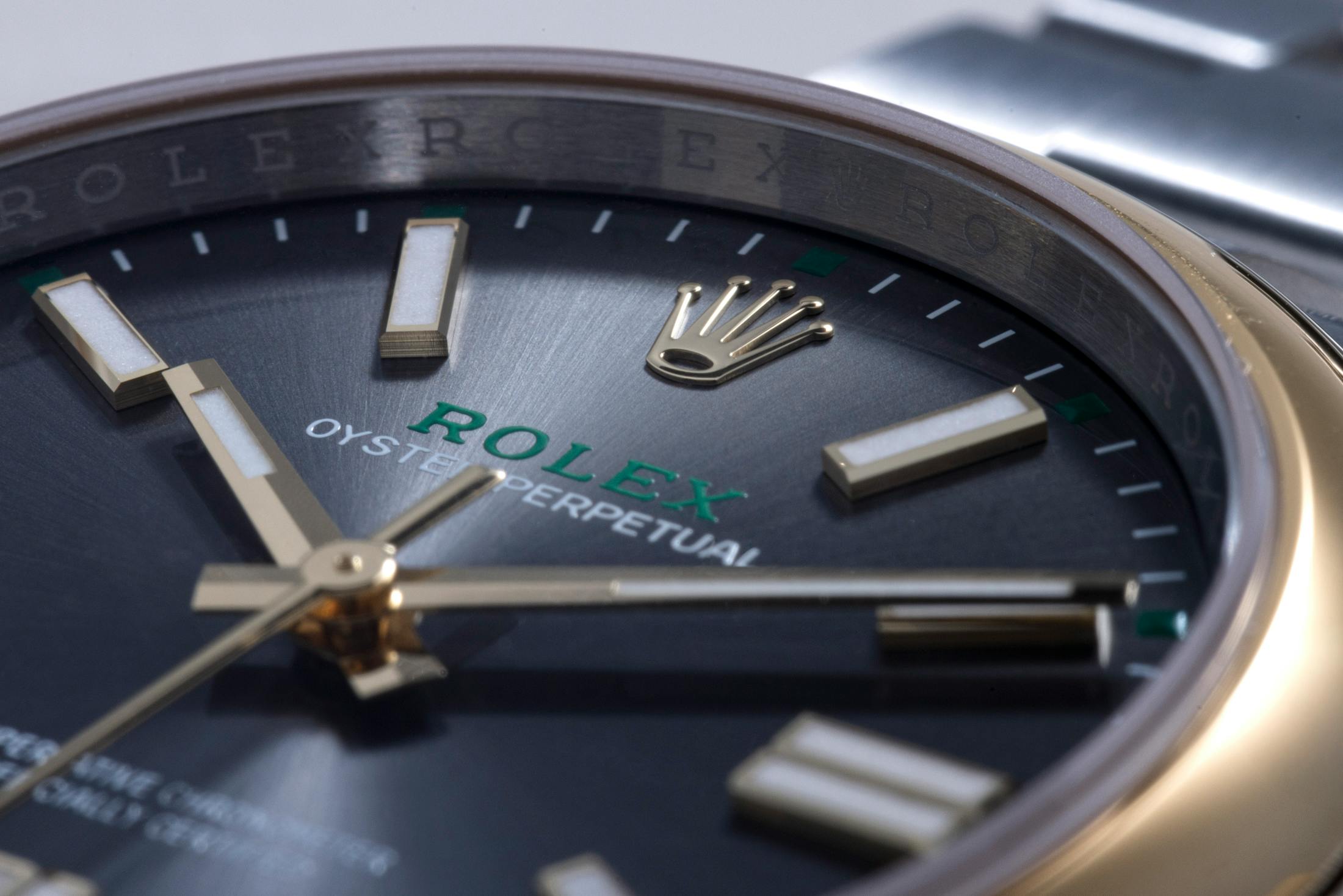 Dial macro shot Rolex OP 41