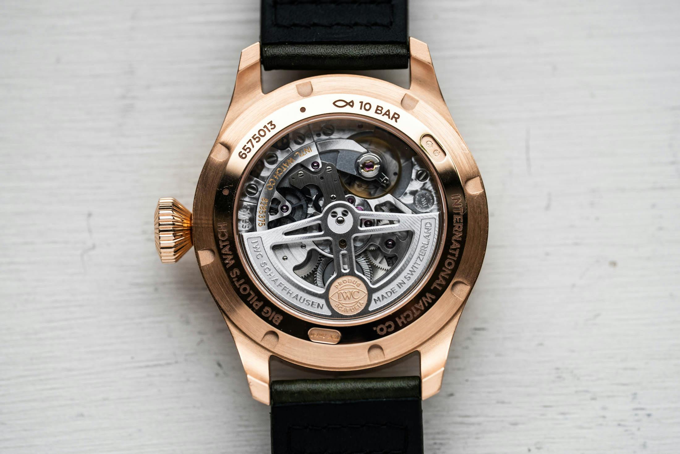 IWC ProSet Perpetual Gold Caseback