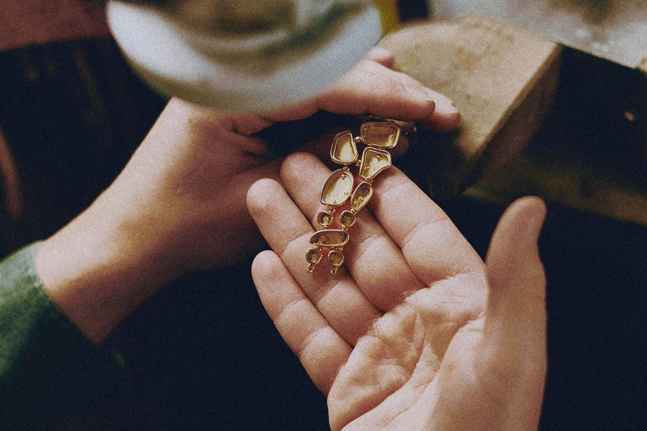 Galets Bracelet hollow