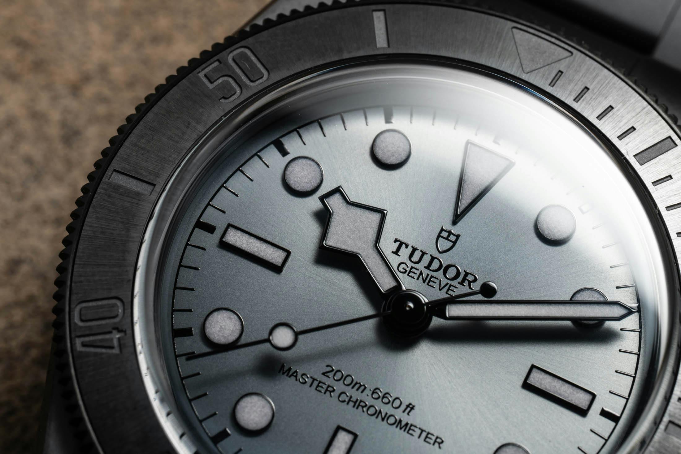 Black Bay Ceramic Dial macro