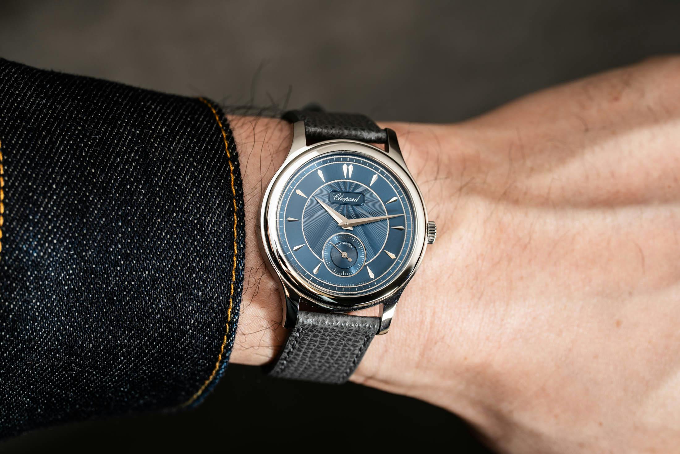 LUC 1860 Areuse Blue Wristshot