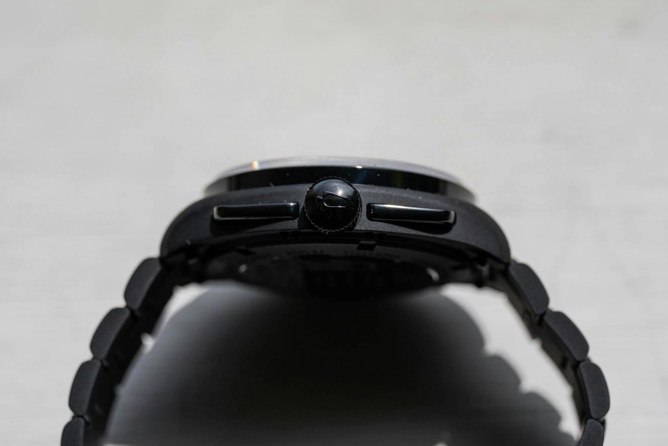 Bulova Lunar Pilot Black Hole Crown Side