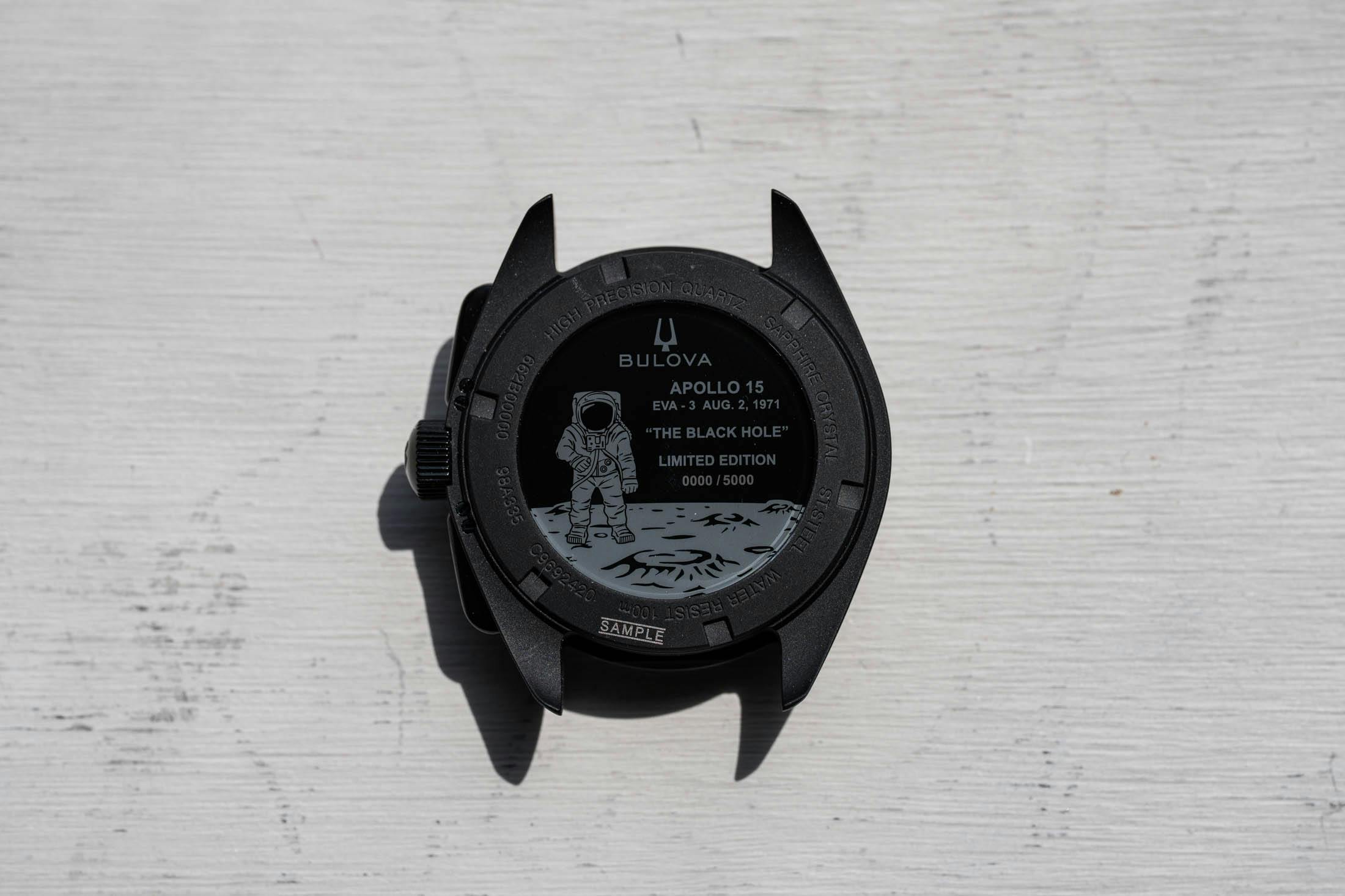 Bulova Lunar Pilot Black Hole caseback