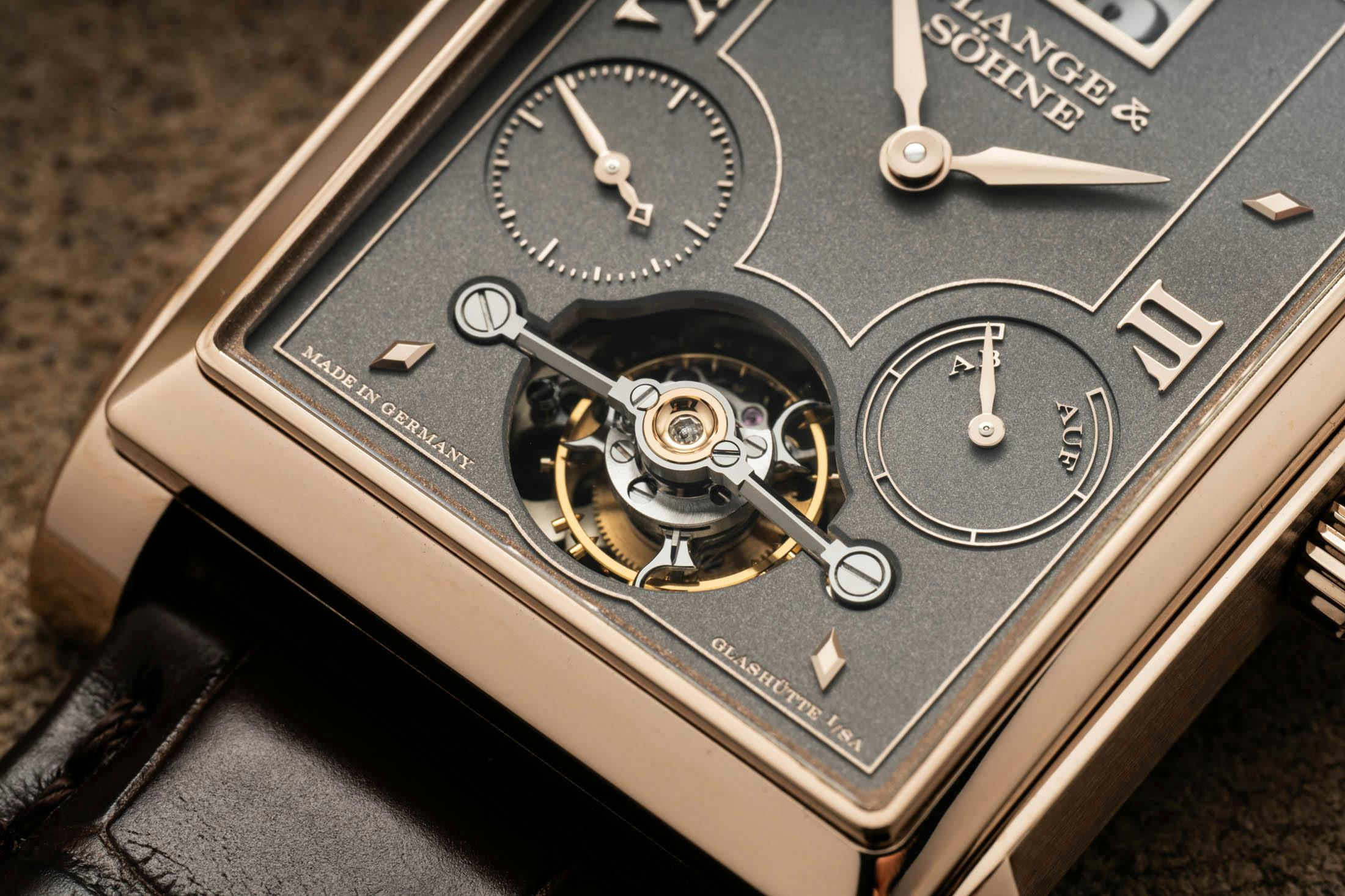 Lange Cabaret Tourbillon Honeygold Tourbillon Macro