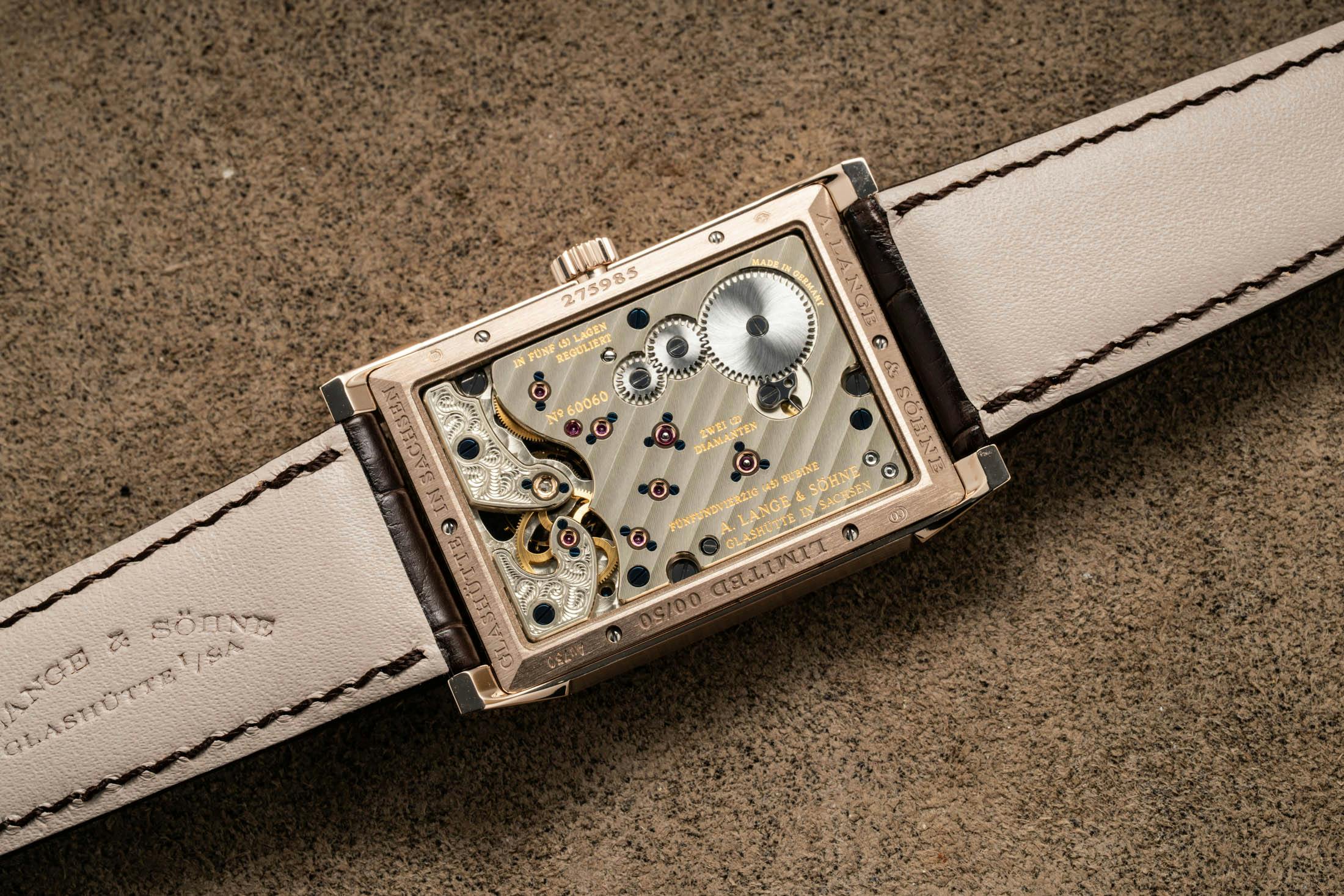 Lange Cabaret Tourbillon Honeygold Movement Shot