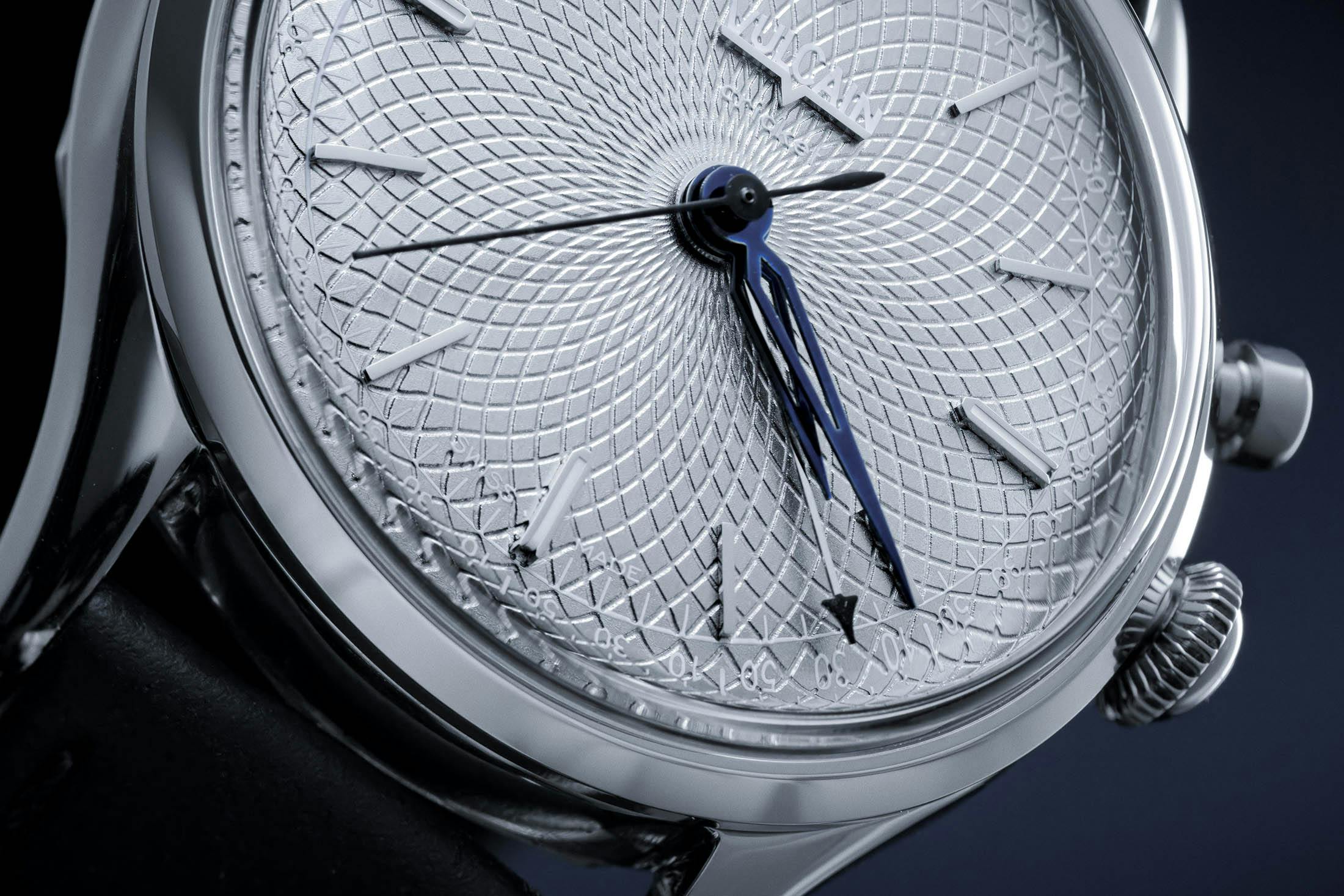 Vulcain Cricket Titanium Dial Slanted Macro