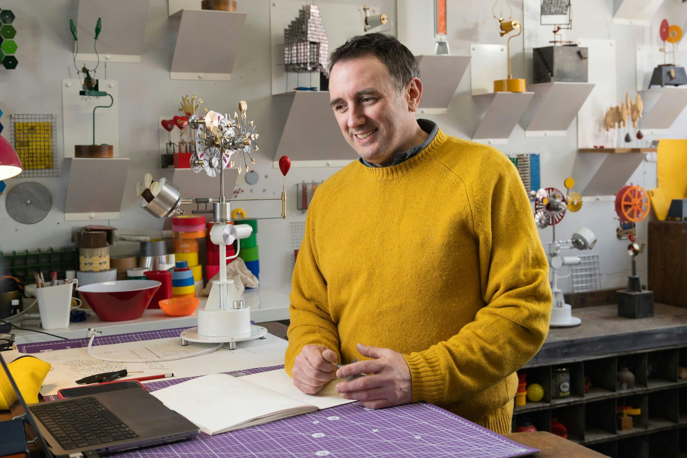 Martin Smith With Machine
