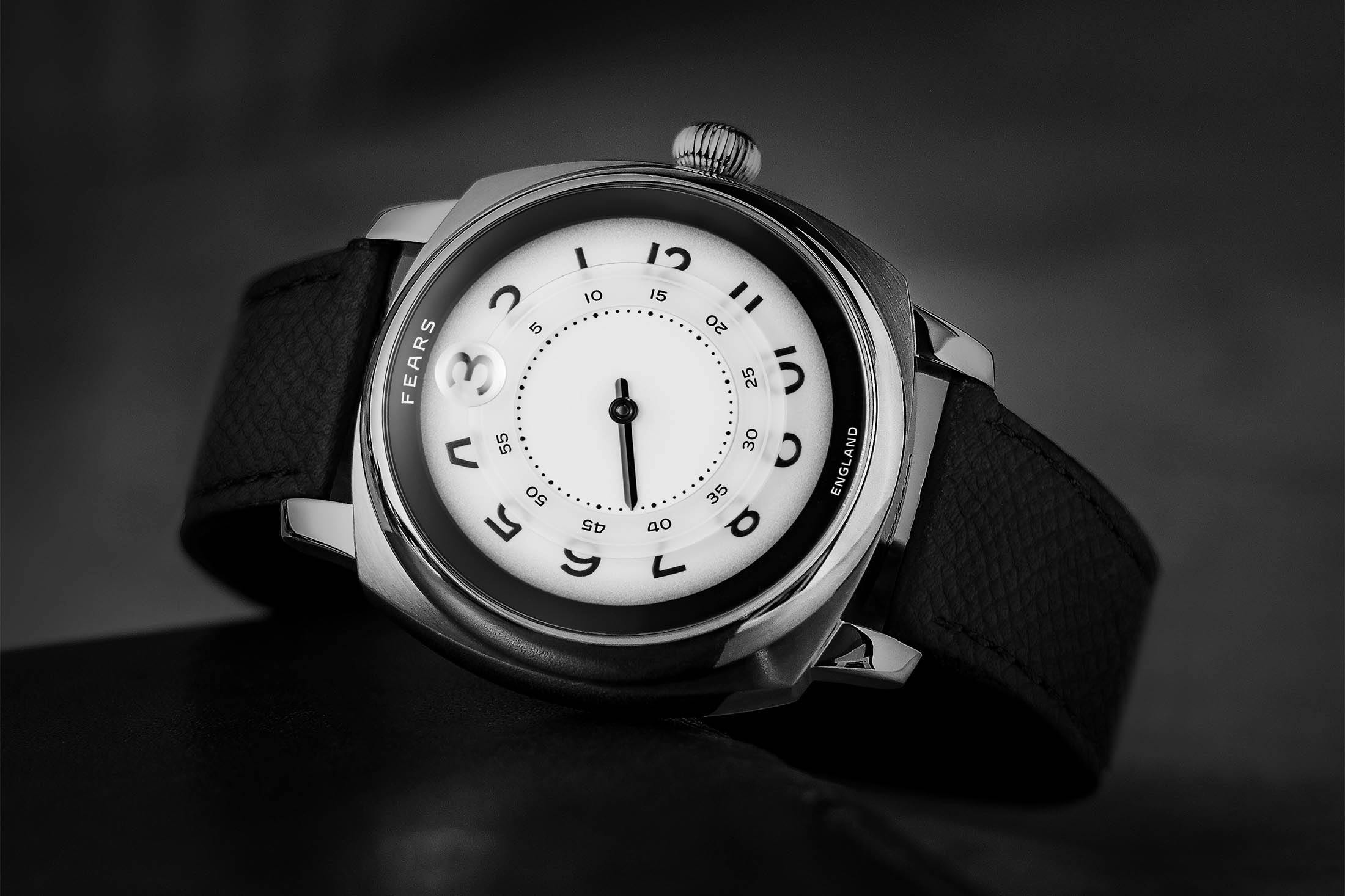 Fears Ultimus Jump Hour On Strap Slanted