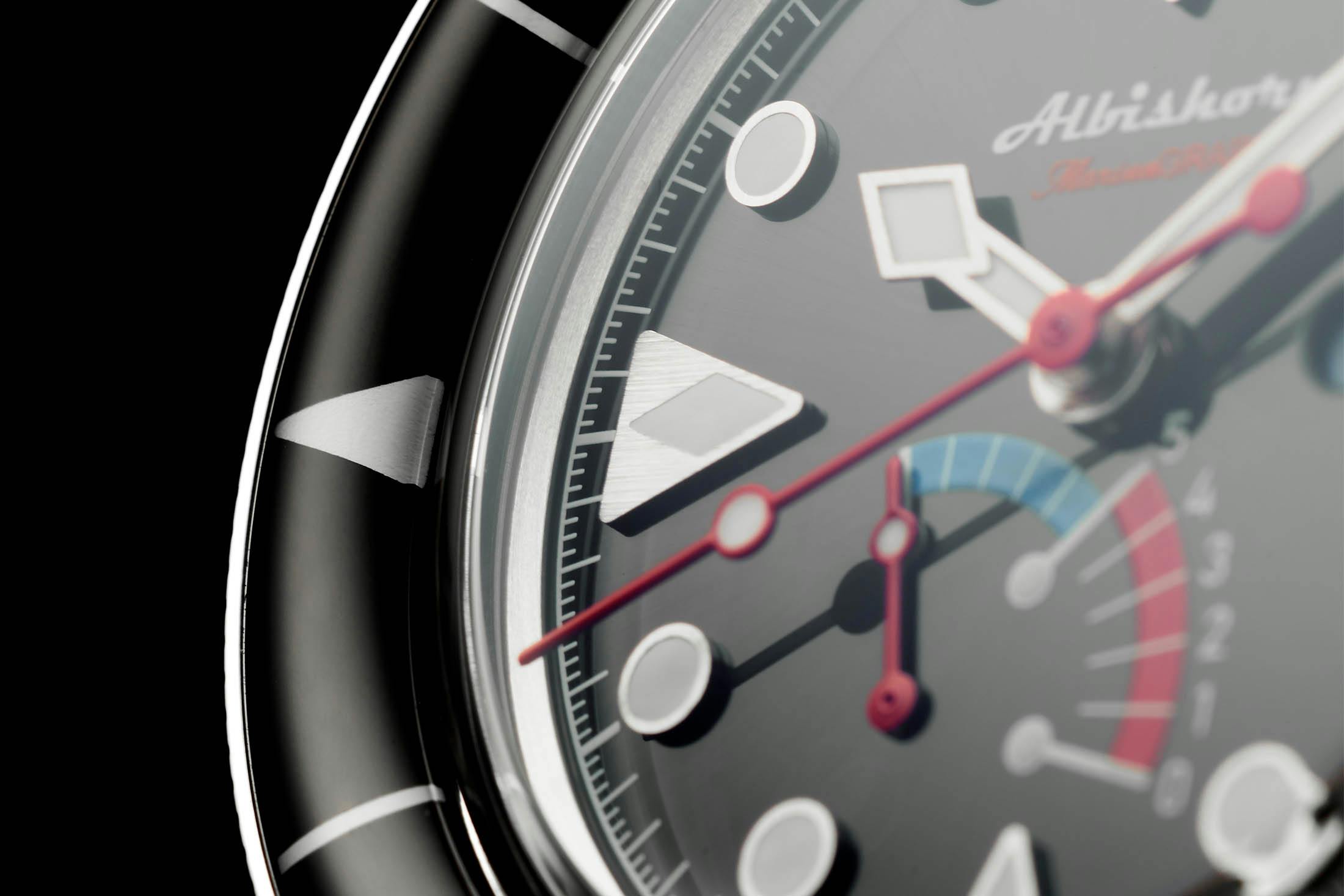 Albishorn Marinagraph Classic Black Dial Regatta Chrono Mark