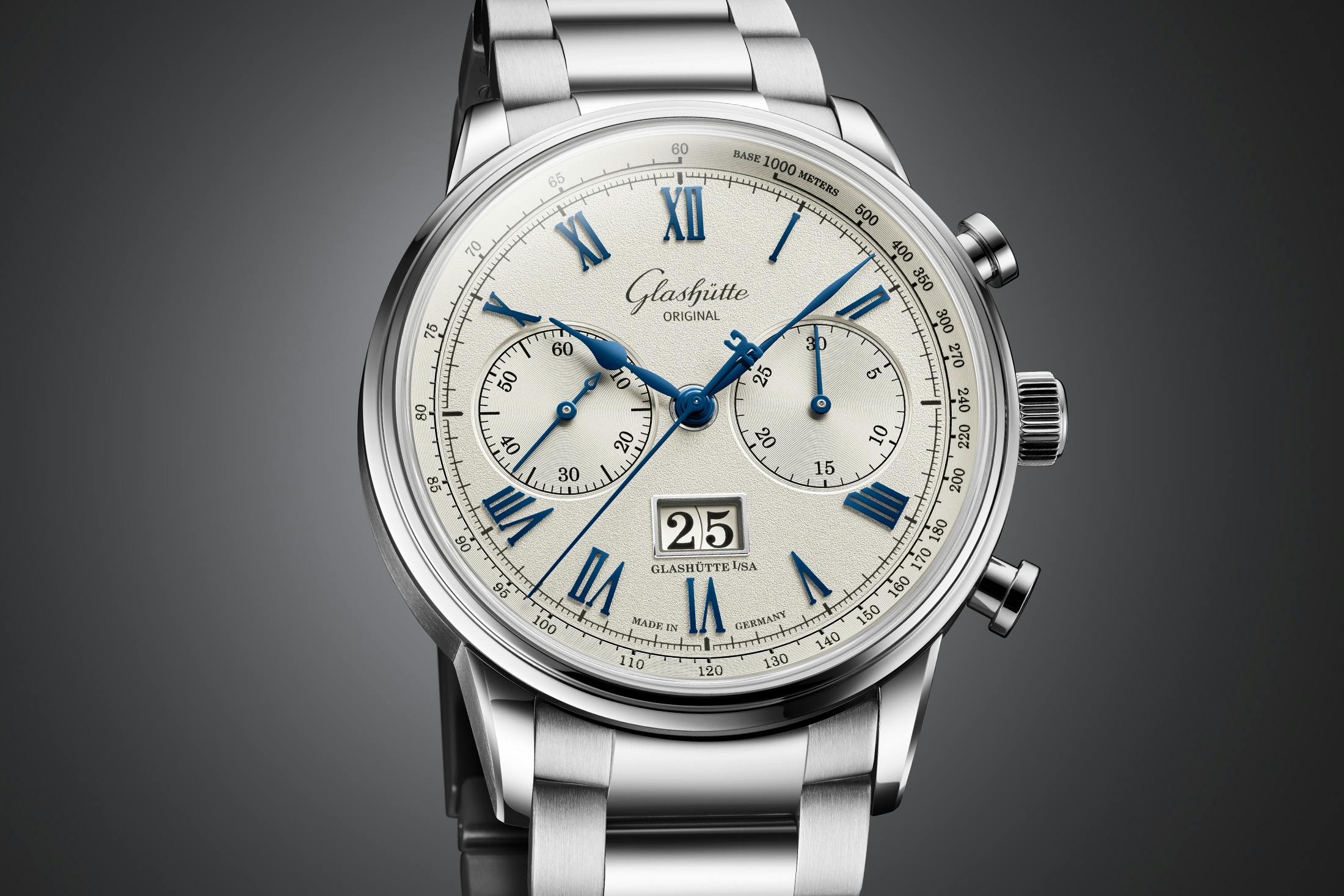 Glashütte Original Senator Chronograph Bracelet Soldier