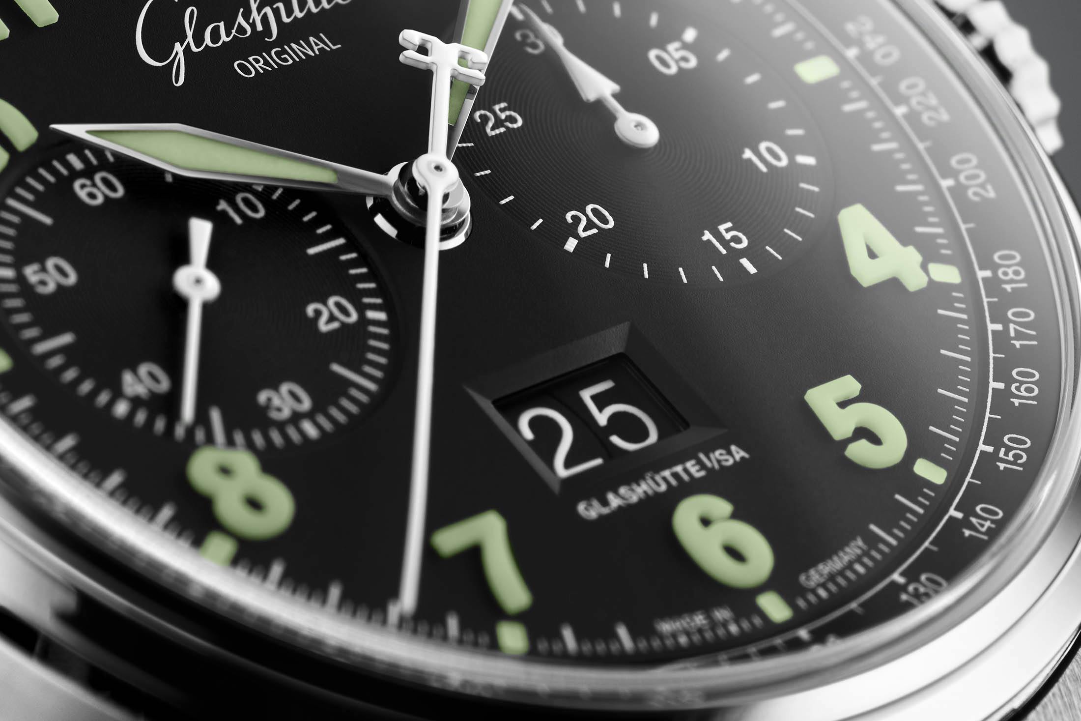 Glashütte Original Senator Chronograph Navigator Dial Macro